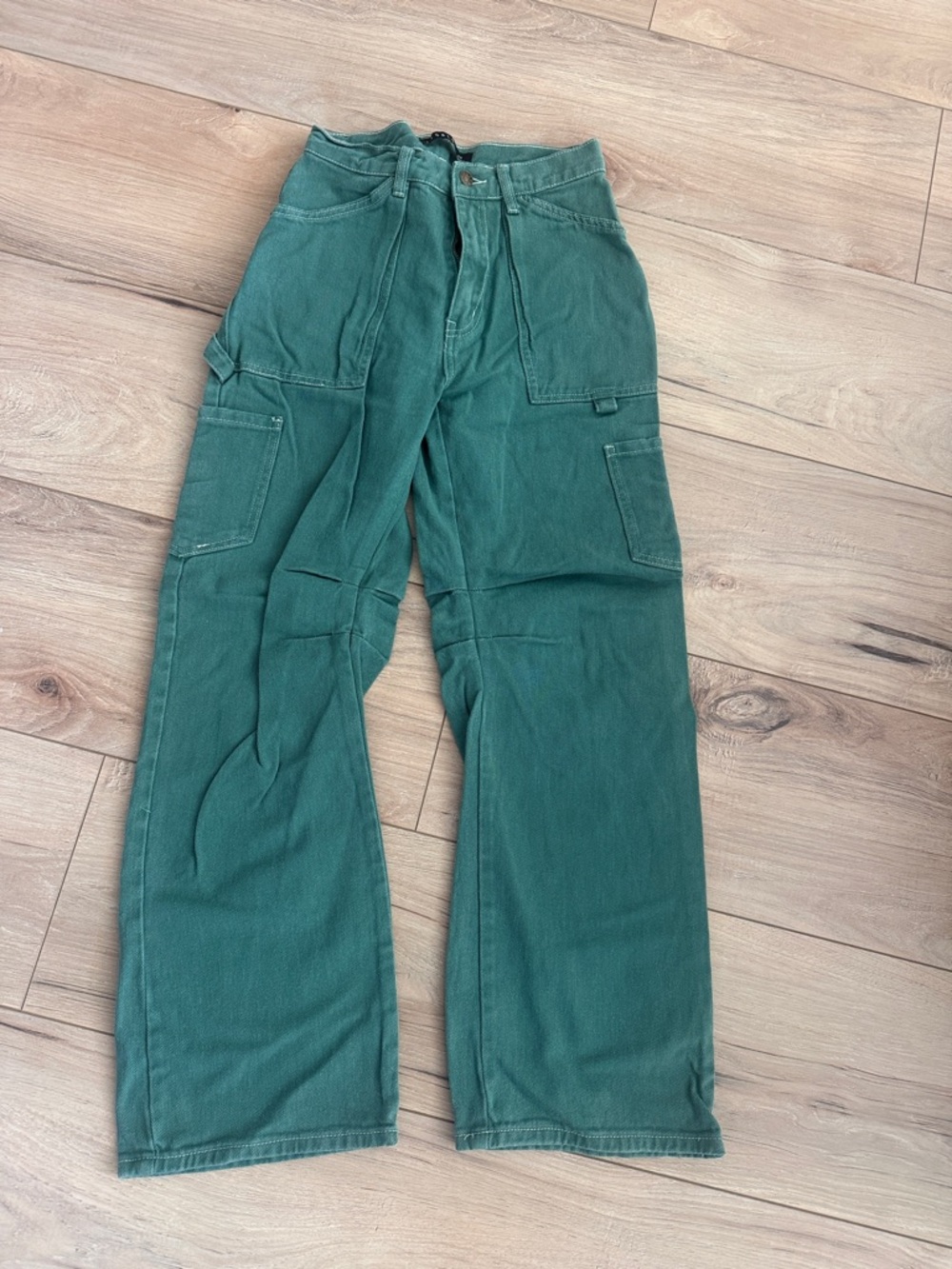 LIONESS Deep Green Cargo Utility Pants XS
